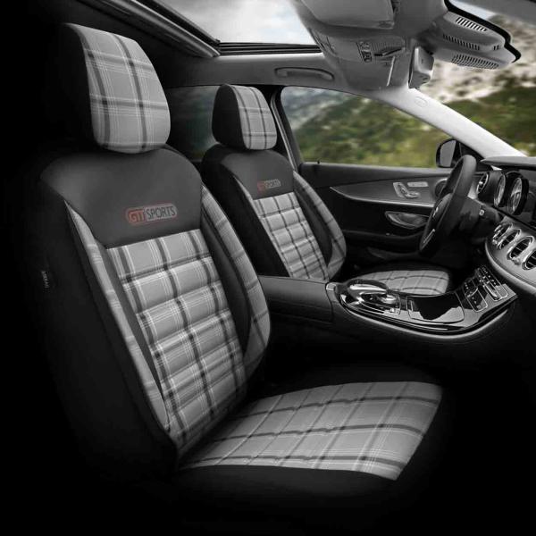 Auto Sitzbezug Set Universal Vorne und Hinten Komfortabel Komplett Set